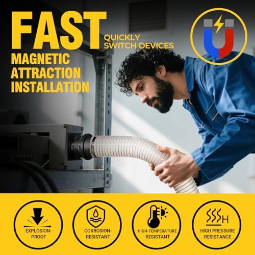 Magnetic Dust Collection Fittings for 4" Woodwork Shop Vacuum Hoses
