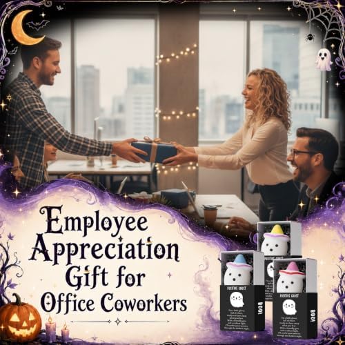 108 Sets Halloween Positive Gifts Luminous Ghost Desk Decor Trinkets, White