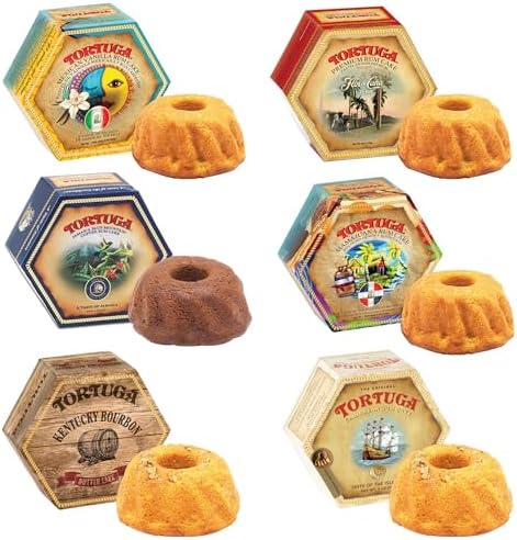 Tortuga Caribbean Rum Cakes 4oz Assortment (Gift Pack)