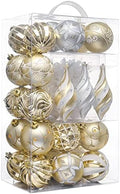 Valery Madelyn 40ct Christmas Tree Decorations Ball Ornaments Set Large