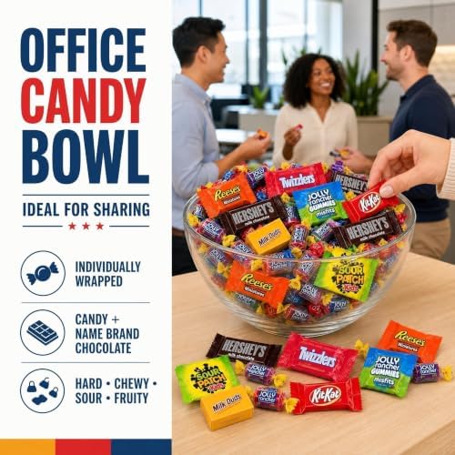 Chocolate and Candy Variety Pack - 6 LB Assorted Chocolate Candy Bulk - Bulk Candies Bag CandyMix - Individually Wrapped Candies and Chocolates - Variety CandyBag - Cold Pack Included