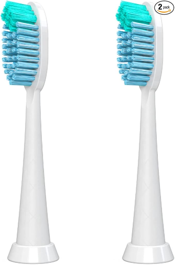 TAO Clean Sonic Electric Toothbrush Replacement Heads (2-Pack) – Whitening Head – Replacement Heads for the TAO Clean Electric Toothbrush and Docking Station