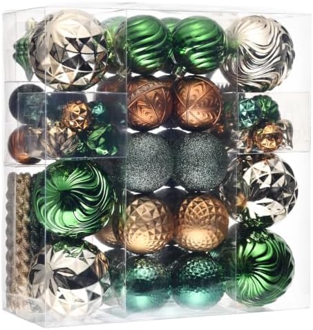 Valery Madelyn 100ct Christmas Tree Decorations Ball Ornaments Set