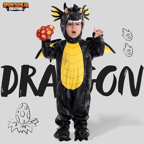 Spooktacular Creations Halloween Dragon Costume Toddler, Dinosaur Costume Kids with Eggs for Baby Halloween Dress Up Party