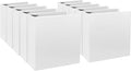 CIXILDTS 3-Inch 3 Ring Binder, Standard 3" Slant-D Ring Binder Fit Letter Size Paper, Presentation View Binders, White, 10-Pack