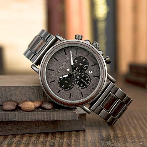 2win Engraved Wooden Watch for Boyfriend My MAN Fiancé Husband Customized Personalized Wood Watches for Men Birthday Anniversary Personalized Watch