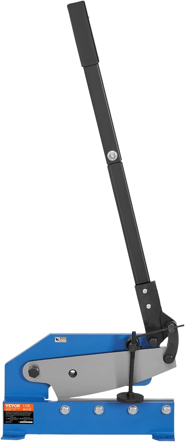 VEVOR Hand Plate Shear 12",Manual Metal Cutter Cutting Thickness1/4 Inch Max,Metal Steel Frame Snip Machine Benchtop 1/2 Inch Rod,for Shear Carbon Steel Plates and Bars