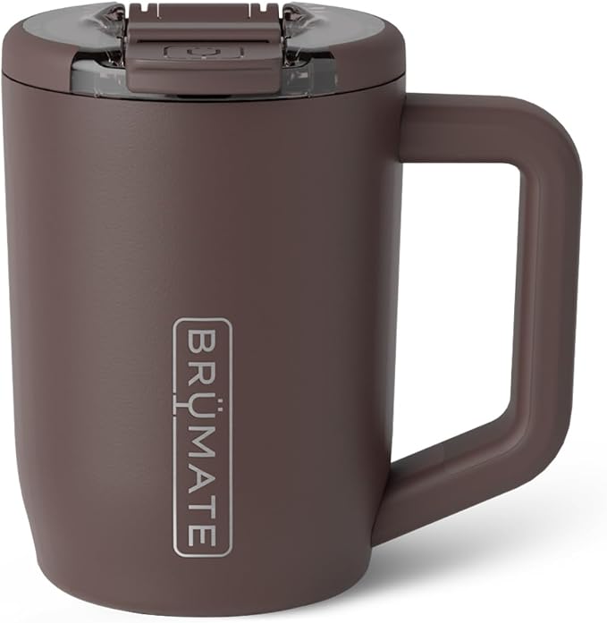 BrüMate Müv - 15oz 100% Leak Proof Insulated Coffee Mug with Handle & Lid - Stainless Steel Coffee Travel Mug - Double Walled Coffee Cup (Java)