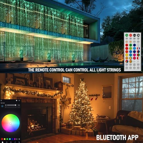Dazzle Bright 164FT 500 LED Smart RGB Christmas Halloween String Lights