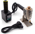 Hand Push Hot Melt Glue Rolling Machine, Portable Digital Display Leather Bag Gluing Machine with Temperature Control 200W 50ML (5MM Rubber Roller)