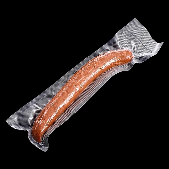500 Pack 2.76x7.87 inch Clear Embossed Vacuum Bags for Food Saver | Inner 2.36x7.48 inch, Flat Open Top Packets, Heat Seal Tear Notch Pouches, Vacuum Sealer Food Storage Sacks, Freezer Safe
