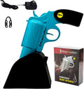 WineOvation Electric Gun Wine Opener (Blue) - Open your Wine Bottle fast and without hassle - Best Electronic Automatic Corkscrew for Gun Enthusiasts and Wine Lovers - Rechargeable Battery Operated