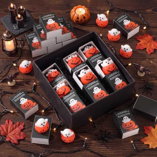 36 Sets Halloween Party Favors Ghost in Pumpkin Gifts Stuffers Cute Toys