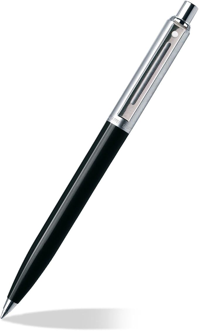 Sheaffer Sentinel Black Ballpoint Pen with Chrome Trim