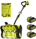 40V Brushless Cordless Snow Shovel, 13Inch Electric Snow Blower with 3 * 4.0 Ah Battery and Charger, Battery Powered Snow Shovel with 25FT Throw Distance for Driveway,Steps, Patio, Sidewalk