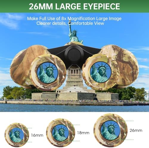 20x50 High Powered Binoculars for Adults, Waterproof Binoculars with Low Light Vision for Bird Watching Hunting Camping Travel Cruise Hiking Sports Stargazing, Birthday Gifts for Men