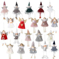 HyDren 20 Pcs Christmas Angel Tree Ornaments Plush Dolls,Elegant
