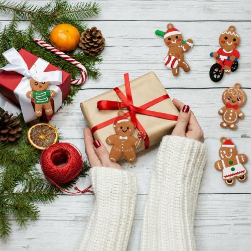 Assorted Christmas Gingerbread Man Ornaments for Christmas Tree Decor