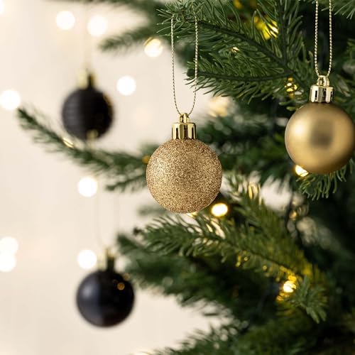 Valery Madelyn Small Christmas Tree Decorations Ball Ornaments 24ct 1.57"