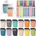 60 Set Employee Appreciation Gifts Bulk Team - 60Pack Coffee Cup Notepad+60 Ballpoint Pens+ 60 Drawstring Gift Bags, Bulk Gifts for Coworkers/Staffs/Teachers/Christmas