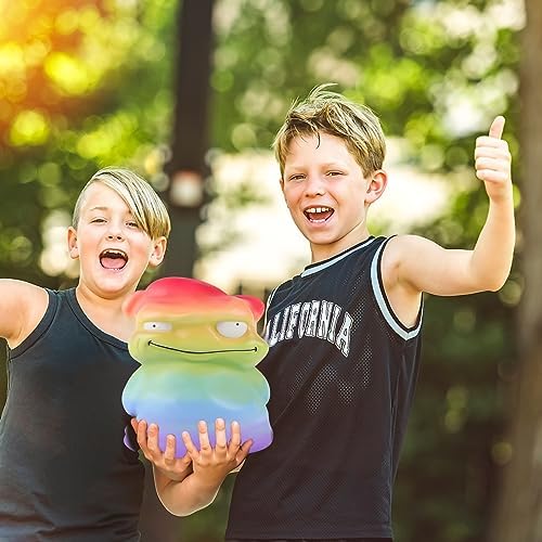 Anboor 9.9" Rainbow Monster Jumbo Squishies Toy Soft Slow Rising Scented