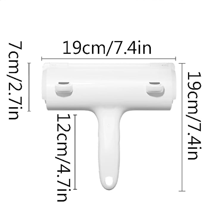 Strong Adhesion Plastic Lint Roller Two Way Brush Head Lint Rollers Washable and Reusable Lint Remover Portable Lint Remover Brush Portable