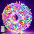 Pooqla 1000 LED Colorful Christmas Lights Indoor Outdoor Decorations, 328 ft String Lights Plug in with Timer, 8 Modes Waterproof Clear Wire Twinkle Fairy Lights for Bedroom Party Classroom Decor