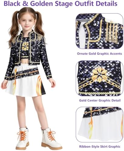 Pop Performer Costume Kids Girls Halloween Costumes Cosplay Outfit Set
