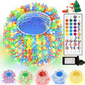LitHome Color Changing Christmas String Lights with Remote, 164Ft 500 LED