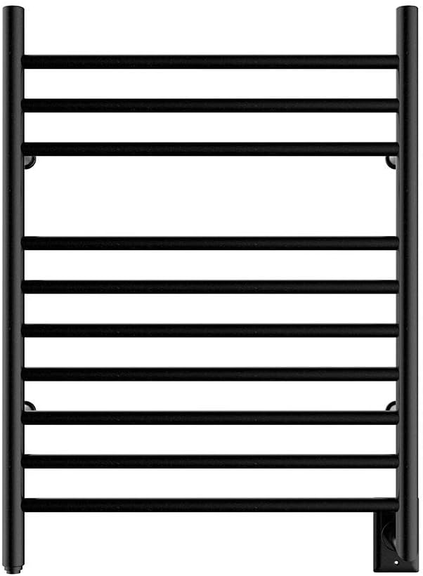 HEATGENE Towel Warmer Wall-Mounted Hardwired Heated Towel Rack Matte Black