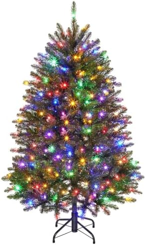 Garvee 6 ft Artificial Christmas Tree Prelit, PVC Xmas Tree