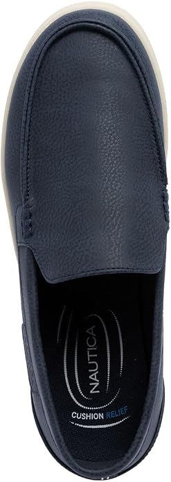 Nautica Men's Slip-On Loafers Casual Moc Toe Sneakers Boat Shoes Slipper for Men – Lightweight & Comfortable - Derwin