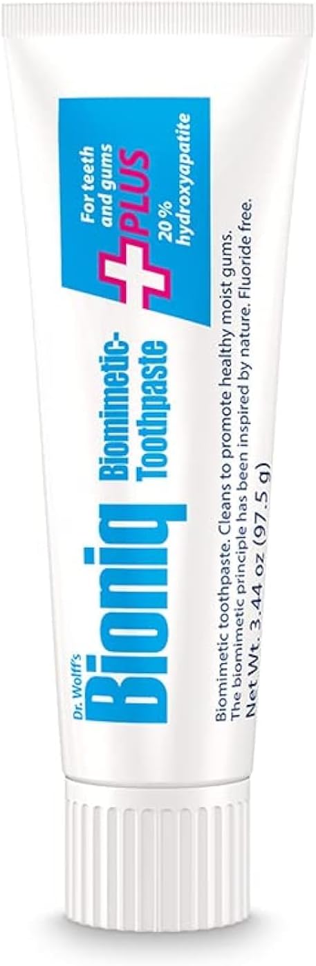 Bioniq Plus+ Gum 20% Hydroxyapatite Toothpaste 3.44 OZ | bioHAP and Fluoride Free Toothpaste for Daily Use, Clinically Tested, Expert for Enamel and Gum Care, 3.44 Oz 1 Pack