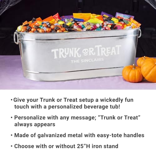 Let's Make Memories Halloween Beverage Tub & Stand, Spooky Trunk or Treat