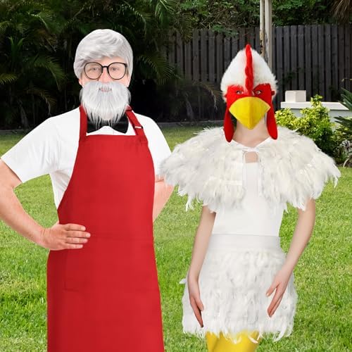 Liitrsh 10 Pcs Chicken Couple Costume for Adults