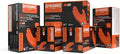 GLOVEWORKS HD Orange Nitrile Disposable Gloves 8 Mil Raised Diamond Texture 1000