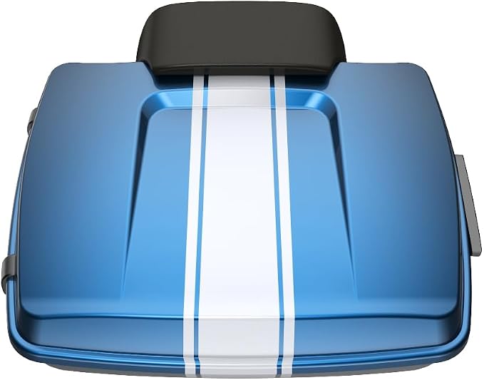 Advanblack Road Glide Tour Trunk Pack Fast Johnnie Razor Tour Trunk Pack Backrest Pad for '97-'25 Harley Touring Road King Street Glide Electra Glide CVO models