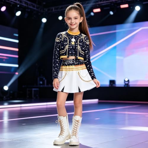 Pop Performer Costume Kids Girls Halloween Costumes Cosplay Outfit Set