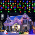 200 LED Icicle Lights for Outside Multicolor Christmas Lights Outdoor