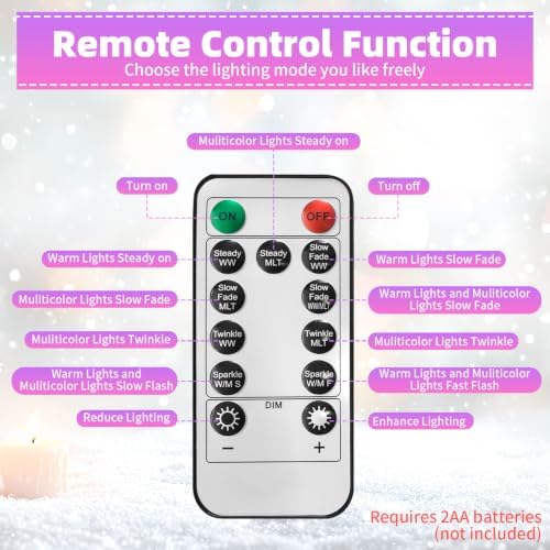 Snow Flocked Pre-lit Christmas Tree, 7.5FT with Remote Control