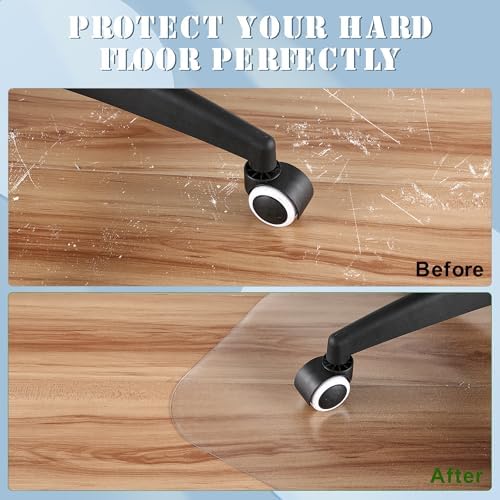 Office Chair Mat for Hardwood Floor, 71"x71" Extra Large Desk Chair Mat for Hard & Tile Floor, Heavy Duty Protector for Home, Office, Kitchen, Living Room, Multi-Purpose