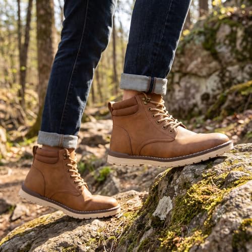 Vostey Men's Hiking Boots Waterproof Casual Chukka Boots for Men