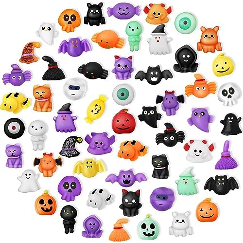 OCHIDO Halloween Party Favors for Kids-60Pack Halloween Squishy Toys Bulk