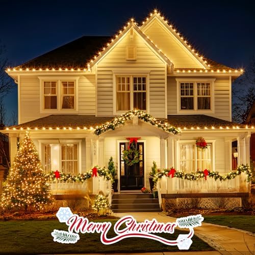 Minetom C9 Christmas Lights Outdoor, 100FT String Lights with 100 Bulbs