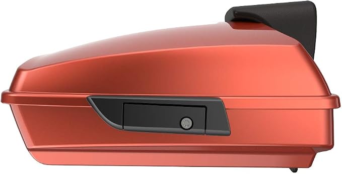 Advanblack Road Glide Tour Trunk Pack Sedona Orange Razor Tour Trunk Pack Backrest Pad for '97-'25 Harley Touring Road King Street Glide Electra Glide CVO models