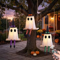 Halloween Swinging Ghost Outdoor Decor, Spooky Hanging Ghosts Decorations