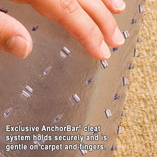 ES Robbins Extra High Pile Chair Mat, Rectangle with Lip, 36"x48" Beveled Edge
