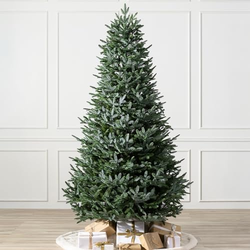 Balsam Hill European Silver Fir - Elegant Artificial Christmas Tree with True Needle Foliage Available Unlit or with LED Clear Lights, Unlit, 9'