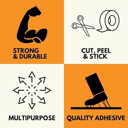 PSBM Black Packing Tape, 6 Rolls, 2 Mil Thick, 1.88 Inch Wide, 110 Yards Per Roll, Total 660 Yards, Colored Tape for Sealing Cartons, Packaging, Shipping & Moving