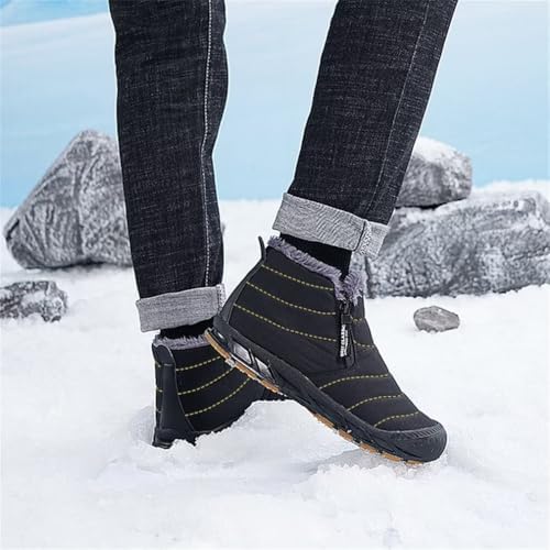 Jakcuz Women Snow Boots Water-resistant Side Zipper